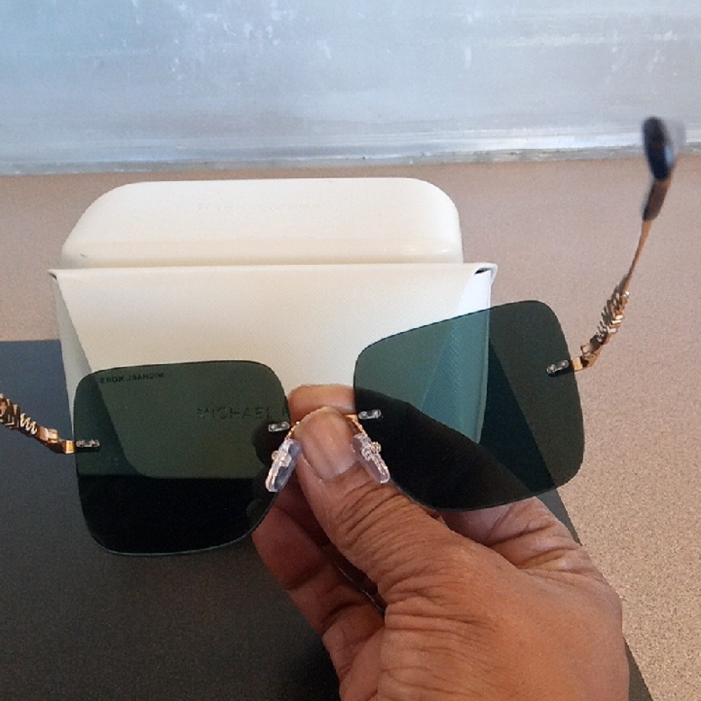 Michael Kors Sunglasses with Gold Accents - Picture 3 of 5